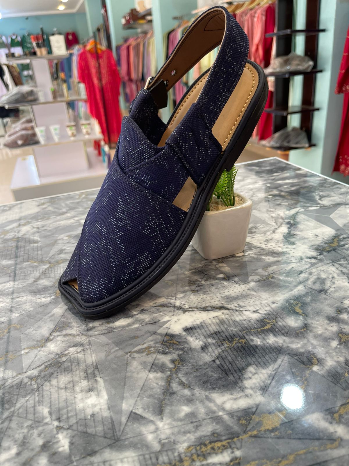 Handmade Black Peshawari Chappal