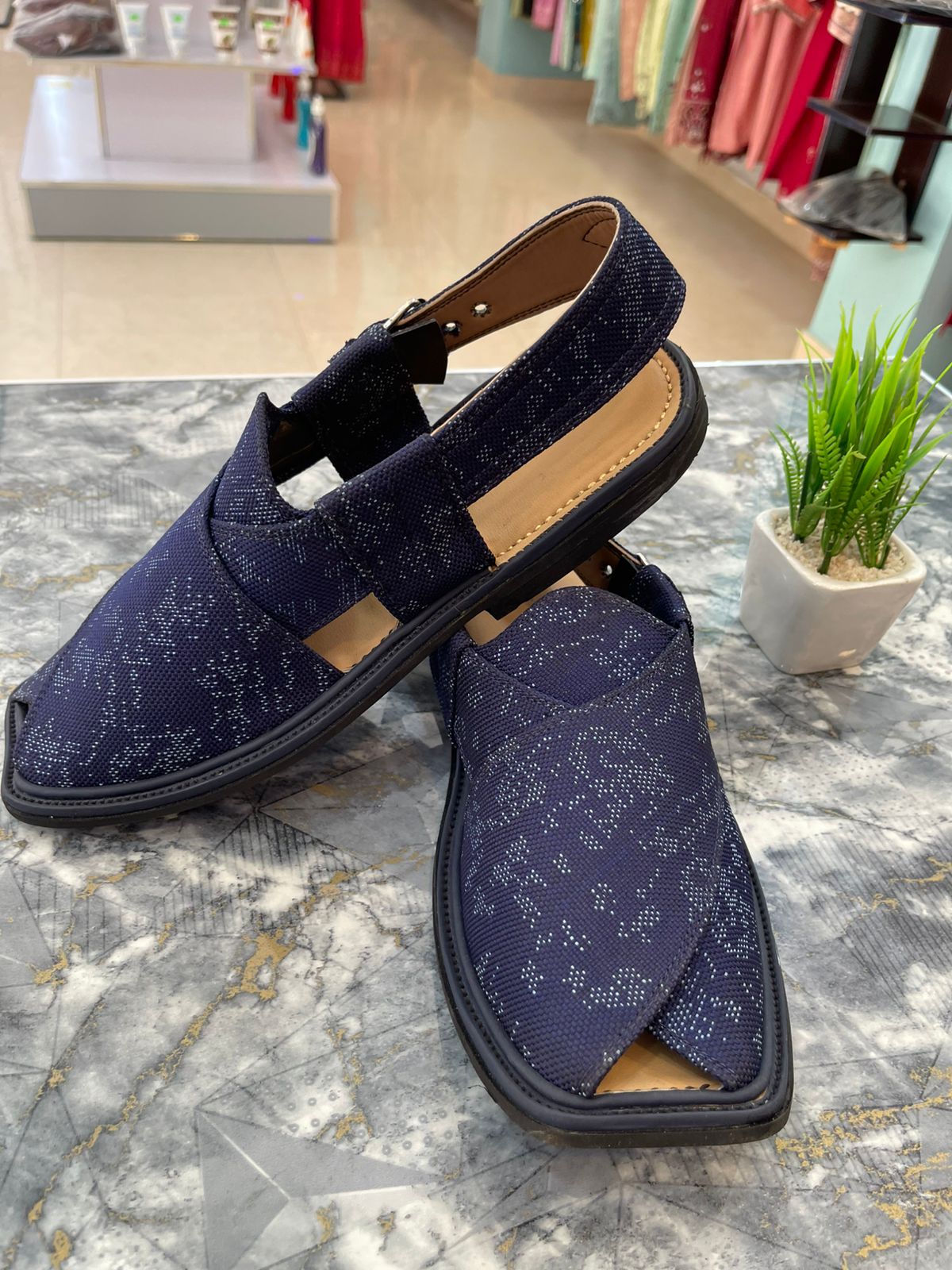 Handmade Black Peshawari Chappal